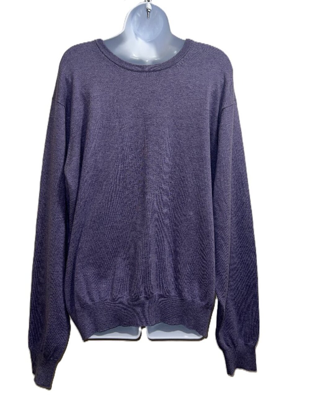 Preppy Country Club Peter Millar Crown Soft Sweater Purple Cashmere Blend Men XL
